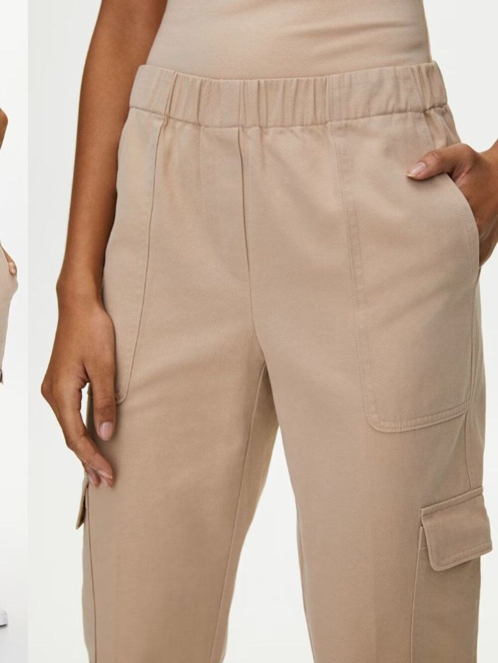 Babaton - Titan Pant Mid-Rise Cargo Pants 76681 | Camel Olive Beige | Size 4 - Picture 16 of 16